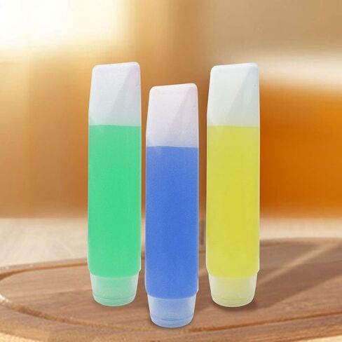 18 Pack Travel Size Plastic Squeeze Bottles for Liquids, 30ml/1Oz TSA Approved Travel Bottles Makeup Toiletry Cosmetic Containers Leak-Proof Travel Containers with Flip Caps Refillable in Saudi Arabia