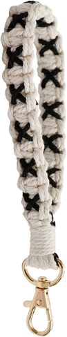Poagoep Boho اليدوية المفاتيح المعصم المفاتيح الحبل المعصم لمفتاح مكرامية السوار المفاتيح مفتاح سلسلة لمفتاح السيارة للنساء in Kuwait