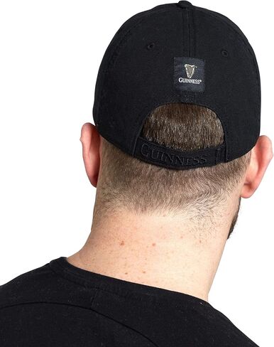 Guinness Black & Caramel Baseball Cap with Leather Patch in Saudi Arabia