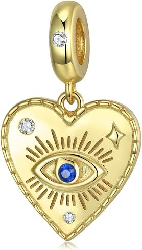 Blue Evil Eye Bead Charms fits Pandora Charms Bracelets 925 Sterling Silver Lucky Charms Pendant Beads Jewelry Gift for Woman in Kuwait