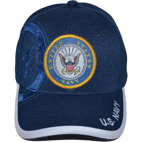 US Navy Hat Official Licensed Military Cap, Unisex Armed Forces Baseball Hat