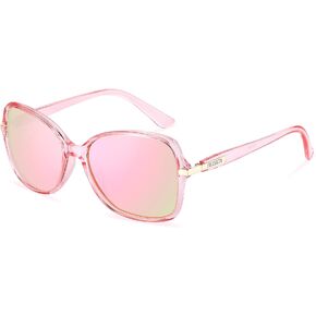 FEISEDY Womens Polarized Sunglasses, Trendy Elegant Colored Frame for Ladies, UV400 Protection B2760
