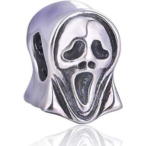 Halloween Ghost Charm 925 Sterling Silver Skeleton Bead Skull Charm Fit Original Bracelet in Kuwait