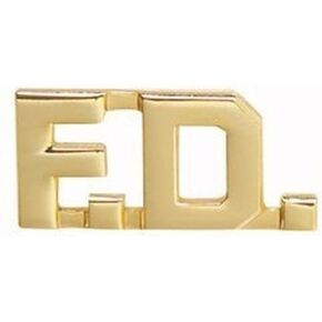 FD FD. FIRE DEPARTMENT DEPT FIREFIGHTER FIREMAN طوق دبابيس طية صدر السترة شعار نحاسي 1/2 بوصة، لمسة نهائية ذهبية، تباع كزوج! in Kuwait