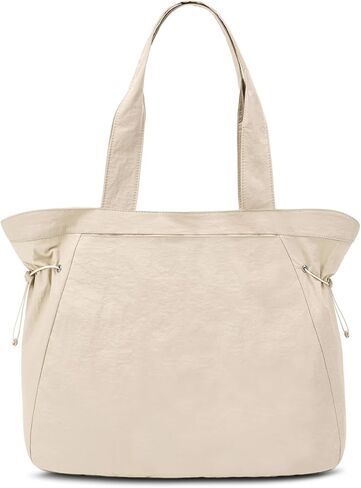 حقيبة يد كبيرة سعة 18 لتر من ABOUME للنساء حقائب تسوق جانبية وحقيبة يد كبيرة وحقيبة كتف خفيفة الوزن للتسوق والسفر على الشاطئ in Kuwait