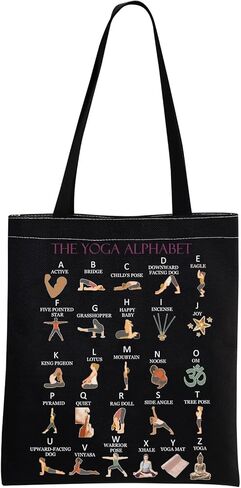 MNIGIU Yoga Tote Bag Yoga Lover Gift Yoga Instructor Gift Yoga Teacher Gift Meditation Gift Zen Gift in Kuwait