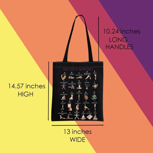 MNIGIU Yoga Tote Bag Yoga Lover Gift Yoga Instructor Gift Yoga Teacher Gift Meditation Gift Zen Gift in Kuwait