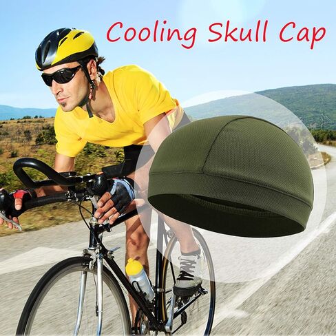 TOPLOR قبعة جمجمة ماصة للرطوبة / بطانة خوذة / قبعات صغيرة للجري للرجال - عصابة رأس قابلة للتنفس لركوب الدراجات النارية in Kuwait