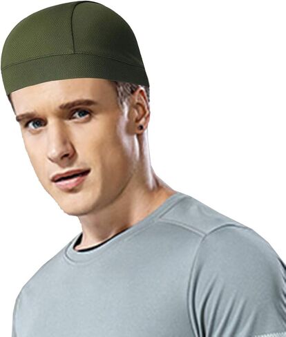 TOPLOR قبعة جمجمة ماصة للرطوبة / بطانة خوذة / قبعات صغيرة للجري للرجال - عصابة رأس قابلة للتنفس لركوب الدراجات النارية in Kuwait