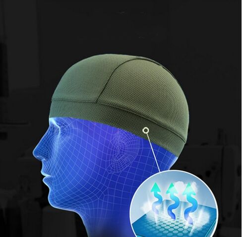 TOPLOR قبعة جمجمة ماصة للرطوبة / بطانة خوذة / قبعات صغيرة للجري للرجال - عصابة رأس قابلة للتنفس لركوب الدراجات النارية in Kuwait