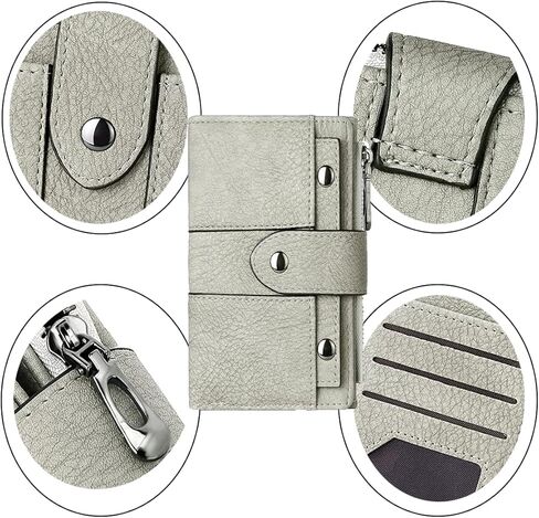 محفظة جلدية طويلة للنساء من SUVERCH، محفظة جيب جلدية بحجب RFID، محفظة صغيرة للسيدات مع نافذة لبطاقة الهوية in Kuwait