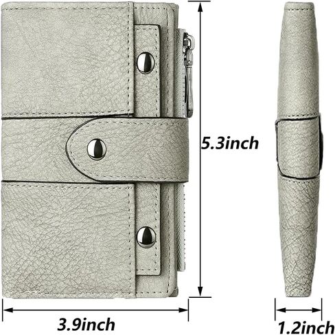 محفظة جلدية طويلة للنساء من SUVERCH، محفظة جيب جلدية بحجب RFID، محفظة صغيرة للسيدات مع نافذة لبطاقة الهوية in Kuwait