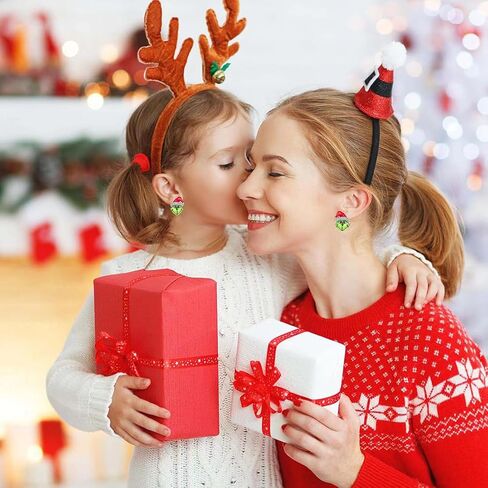 عيد الميلاد الأخضر الوحش الأقراط لطيف سانتا كلوز الوحش الأخضر الضفدع ترصيع الأقراط الكلاسيكية سرقة عيد الميلاد أقراط السنة الجديدة حزب الكلاسيكية الكرتون المجوهرات هدية عيد الميلاد للنساء الفتيات in Kuwait