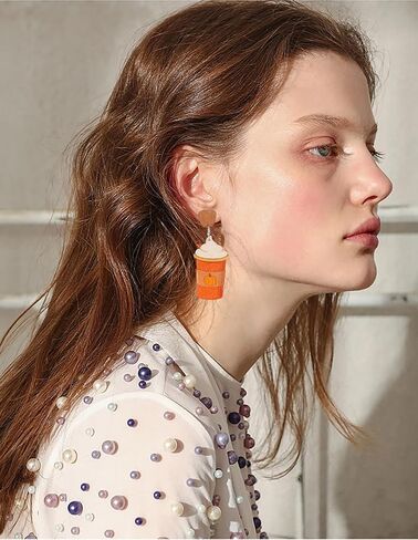 Fall Thanksgiving Dangle Earrings for Women Thanksgiving Wooden Painted Earrings Autumn Harvest Maple Leaf Pumpkin Sunflower Teardrop Earrings Thanksgiving Day Earrings for Women Girls in Kuwait