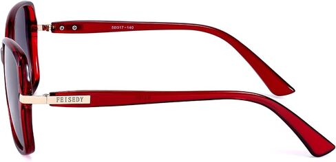 FEISEDY Womens Polarized Sunglasses, Trendy Elegant Colored Frame for Ladies, UV400 Protection B2760 in Kuwait