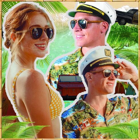 ووديز نظارة شمسية افياتور بعدسات مستقطبة من خشب الحمار الوحشي بالكامل للرجال والنساء | عدسات مستقطبة سوداء واطار خشبي حقيقي | حماية 100% من الاشعة فوق البنفسجية فئة A وB، لون زيبراود، مقاس M, زيبرا, M in Kuwait