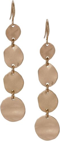 4 Disc Earring in Gold and Silver for Women in Saudi Arabia