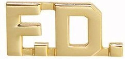 FD FD. FIRE DEPARTMENT DEPT FIREFIGHTER FIREMAN طوق دبابيس طية صدر السترة شعار نحاسي 1/2 بوصة، لمسة نهائية ذهبية، تباع كزوج! in Kuwait