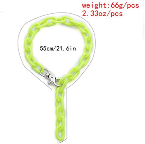 Exaggerated Fashion Acrylic Paperclip Chain Choker Necklace Punk Chunky Statement Personalized Vintage Oval Resin Collar Hip Hop Jewellry for Women Girls Gifts in Saudi Arabia