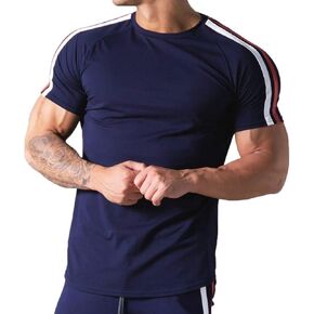 Magiftbox Mens Slim Fit Short Sleeve Workout T-Shirts Casual Gym Tops Hipster Athletic T-Shirts Jogging Shirts for Men T40
