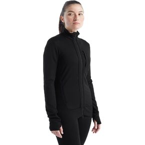 ICEBREAKER Women's Quantum Iii Long Sleeve Wool Athletic Full Zip Sweater