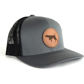 Palouse Prairie GSP German Shorthair Pointer Hat German Shorthair Pointer Leather Patch Hat GSP Trucker GSP Gift Shorthaired Pointer One Size in Saudi Arabia