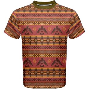 CowCow Mens Sports Shirts Eagles Tribal Native American Men's Sport Mesh Tee, XS-5XL