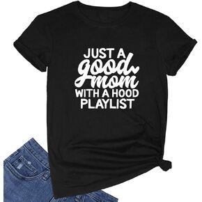 YITAN Women Cute Funny Graphic Summer Tee Cotton Short Sleeve Crewneck T Shirts in Kuwait