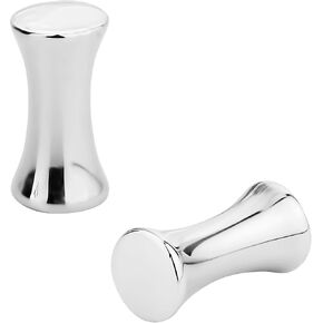 Forbidden Body Jewelry Surgical Steel Ear Gauges, Solid Double Flared Saddle Plugs, 3mm - 8mm