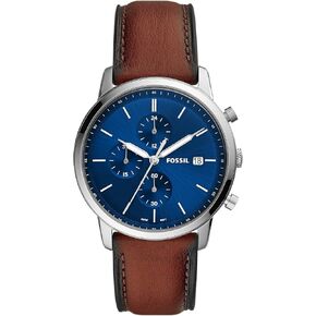 Fossil Minimalist Chrono Chronograph Leather Watch - FS5850 in Saudi Arabia