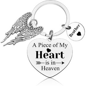 Memorial Keychain Gifts for Loss of Son Dad Mom Brother Sympathy Keychain Remembrance Gift in Memorial of Dad Mom Gift