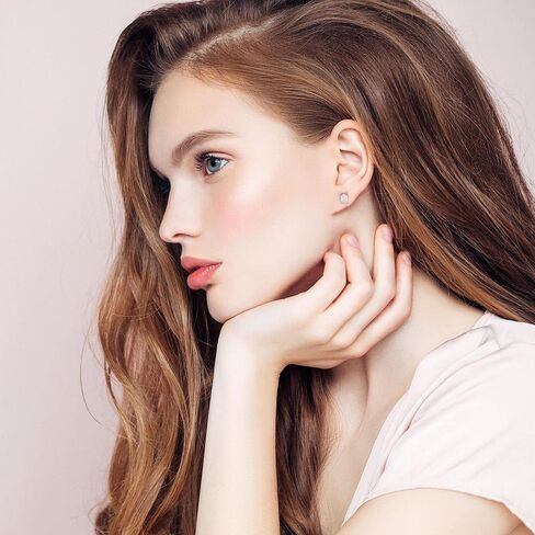 1-3ct مويسانيتي أقراط للنساء، D اللون VVS1 وضوح سوليتير جولة قطع مويسانيتي أقراط 18K الذهب الأبيض مطلي S925 الفضة الاسترليني الكلاسيكية مويسانيتي مجوهرات هدايا للنساء أمي زوجة in Kuwait