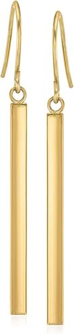 Ross-Simons 14kt Yellow Gold Linear Drop Earrings in Kuwait