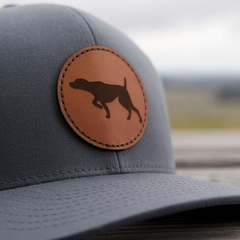 Palouse Prairie GSP German Shorthair Pointer Hat German Shorthair Pointer Leather Patch Hat GSP Trucker GSP Gift Shorthaired Pointer One Size in Saudi Arabia
