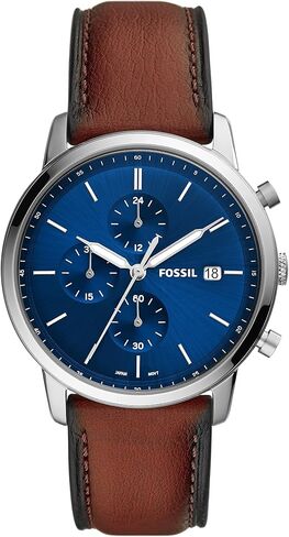 Fossil Minimalist Chrono Chronograph Leather Watch - FS5850 in Saudi Arabia