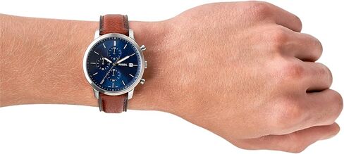 Fossil Minimalist Chrono Chronograph Leather Watch - FS5850 in Saudi Arabia