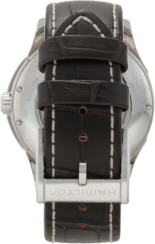 Hamilton Jazzmaster Viewmatic Swiss Automatic Watch 40mm Case, Black Dial, Brown Leather Strap (Model: H32515535) in Saudi Arabia