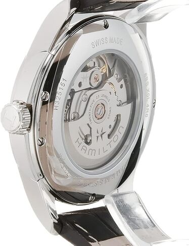 Hamilton Jazzmaster Viewmatic Swiss Automatic Watch 40mm Case, Black Dial, Brown Leather Strap (Model: H32515535) in Saudi Arabia