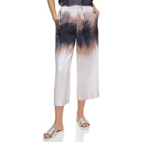 DKNY Women's Wide Leg Cropped Everyday Pant