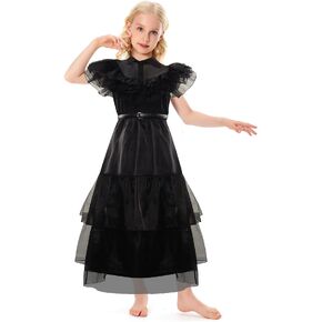 Toitaly Black Dress Women Girls Cosplay Costume Academy Uniform Party Princess Dresses Halloween Outfit