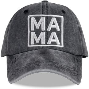 MANMESH HATT Mama Hat for Women, Vintage Washed Embroidered Mom Life Mommy Baseball Cap for Mom Grandma