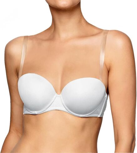 حمالة صدر نسائية من Varsbaby مبطنة بشكل خفيف، حمالة صدر بدون خياطة، حمالة صدر مبطنة بشكل خفيف مع حزام شفاف قابل للتحويل in Kuwait