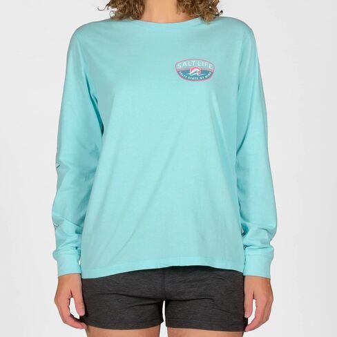 Salt Life Women's Morning Wave Long Sleeve Boyfriend Tee in Saudi Arabia