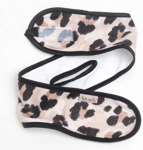 عصابة رأس Kitsch Spa - عصابة رأس مكياج من الألياف الدقيقة لغسل الوجه | عصابات رأس متعددة الوظائف للعناية بالبشرة | عقال الوجه ورباط الشعر | عصابات غسل الوجه لمكياج النساء (سعف النخيل) in Kuwait