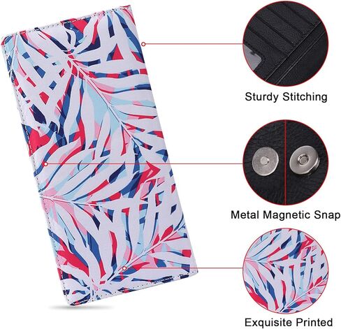 محفظة نسائية من الجلد رفيعة للغاية من HUA ANGEL، محفظة بمقبض ثنائي الطي وحامل لبطاقات الائتمان طويلة للسيدات رفيعة in Kuwait