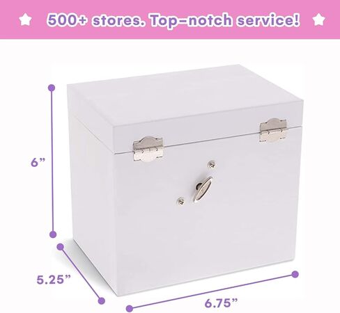 Jewelkeeper Personalize-Your-Own White Musical Ballerina Jewelry Box with 2 Pullout Drawers, You are My Sunshine Tune in Saudi Arabia