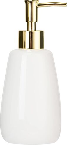 Cyan Hand Soap Dispenser Ceramics Bottles with Elegant Pump Top Bathroom Empty Shampoo Bottles 10oz/300ml in Kuwait