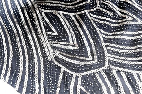 FUNDAISY 1920s Flapper Dress Roaring 20s Great Gatsby Fringed Sequin Dress Accessories Set in Kuwait