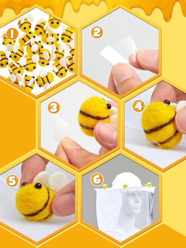 Ramede 2 Sets Halloween Bee Costume Set Beekeeper Jacket kit Bee Cosplay Costume Beekeeping Suit Fancy Dress Bee Outfit for Kids Women Men Parent Child Halloween Cosplay Party Supplies in Saudi Arabia