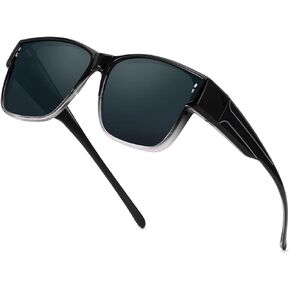 Myiaur Fit Over Sunglasses for Women Men, Trendy Large Polarized UV400 Protection Wear Over Glasses for Driving Outdoors
